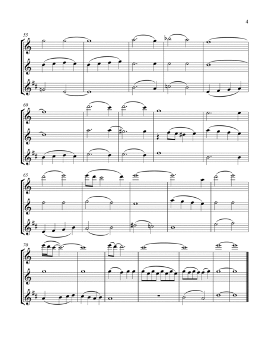 I'll Be Home For Christmas Woodwind Trio scores gallery preview page 5