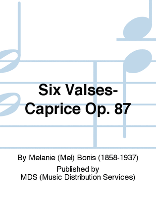 Book cover for Six Valses-Caprice op. 87