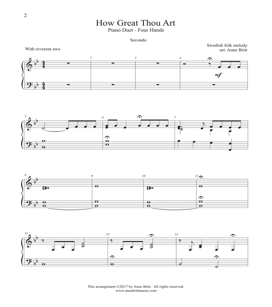 Piano Duets: The Sacred Collection 1 Piano, 4-Hands scores gallery preview page 4