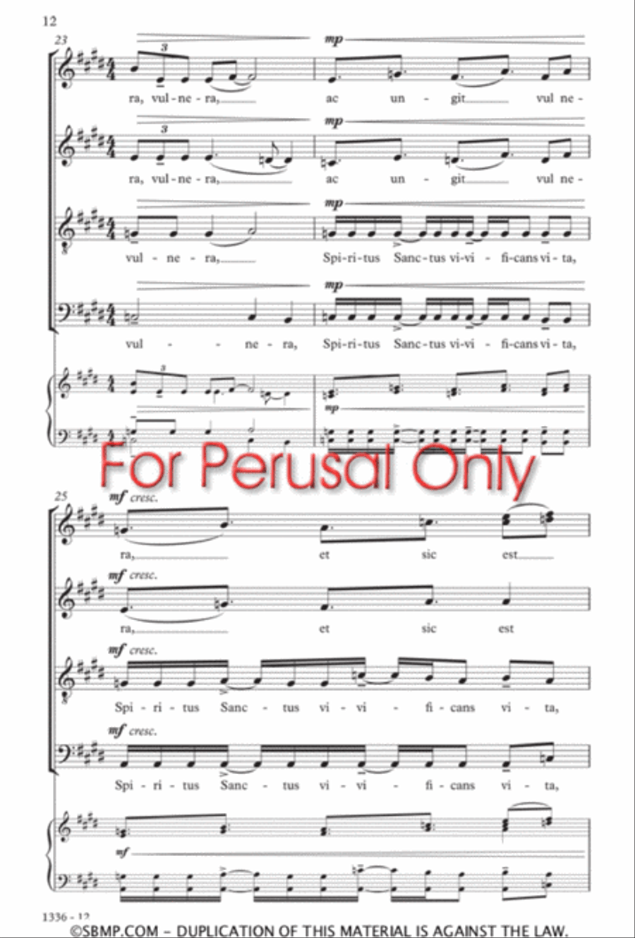 Spiritus Sanctus Divisi scores gallery preview page 11
