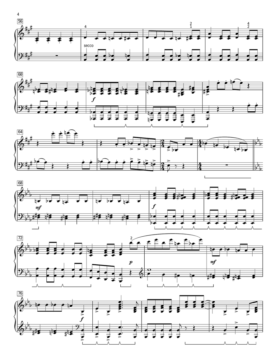 Bohemian Rhapsody [Classical version] (arr. Phillip Keveren) Piano Solo scores gallery preview page 4