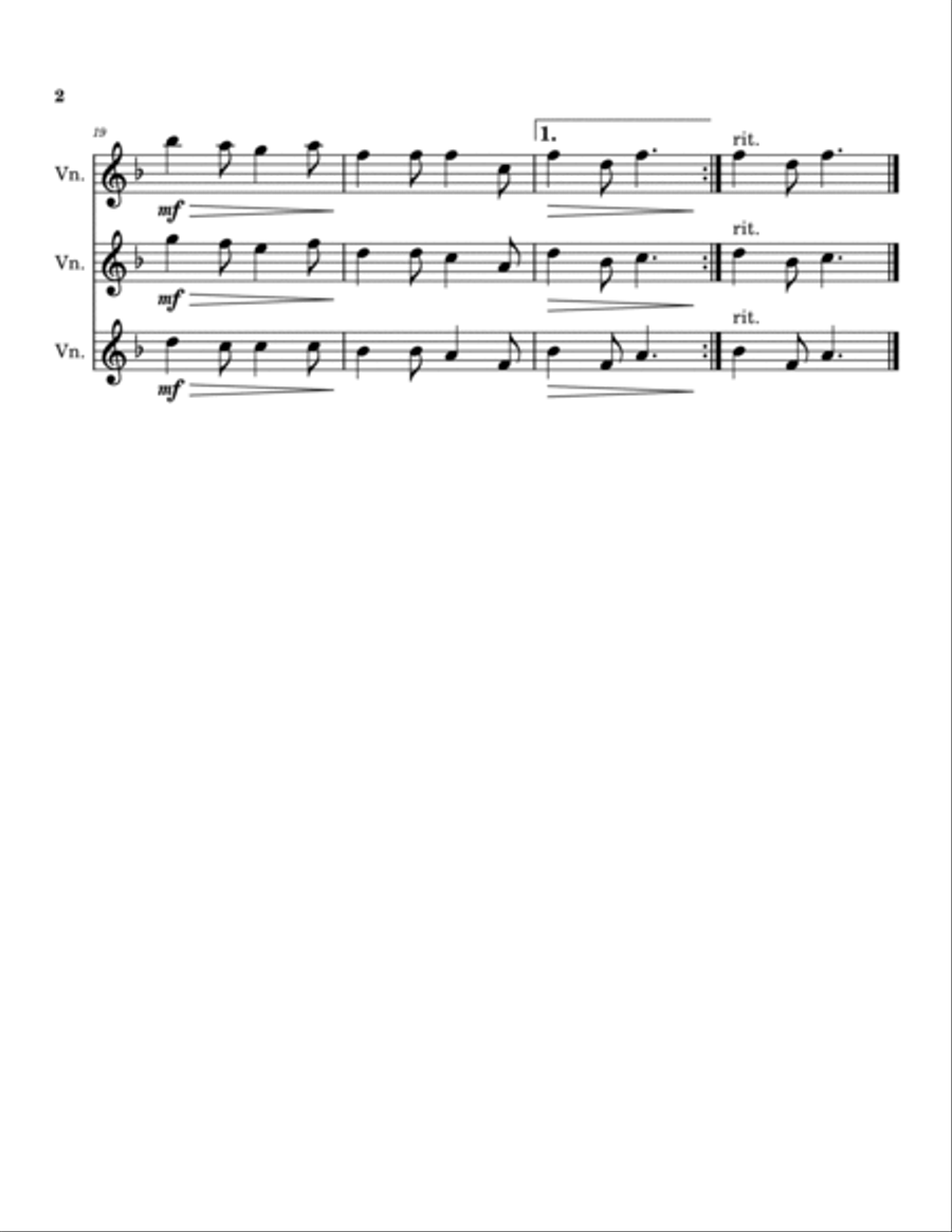We Three Kings We Three Kings String Trio scores gallery preview page 2