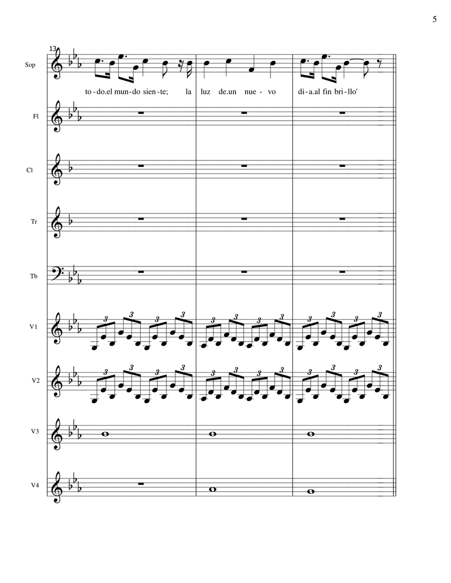 Santa la Noche - solista con orquesta Large Ensemble scores gallery preview page 6