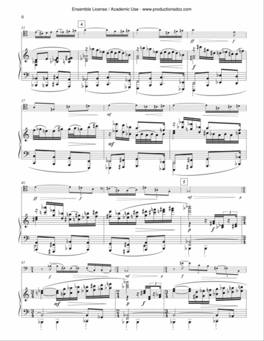 Concerto for trombone op. 57 (pno red) Piano scores gallery preview page 6