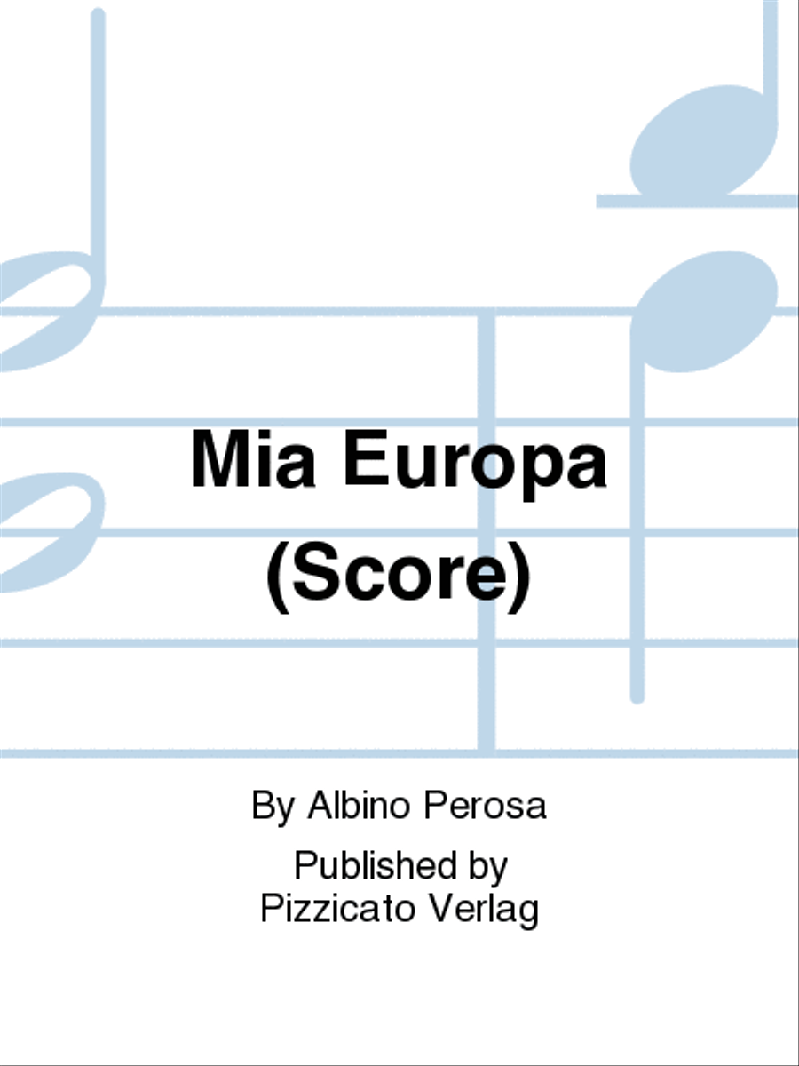 Mia Europa (Score) Score scores gallery preview page 1