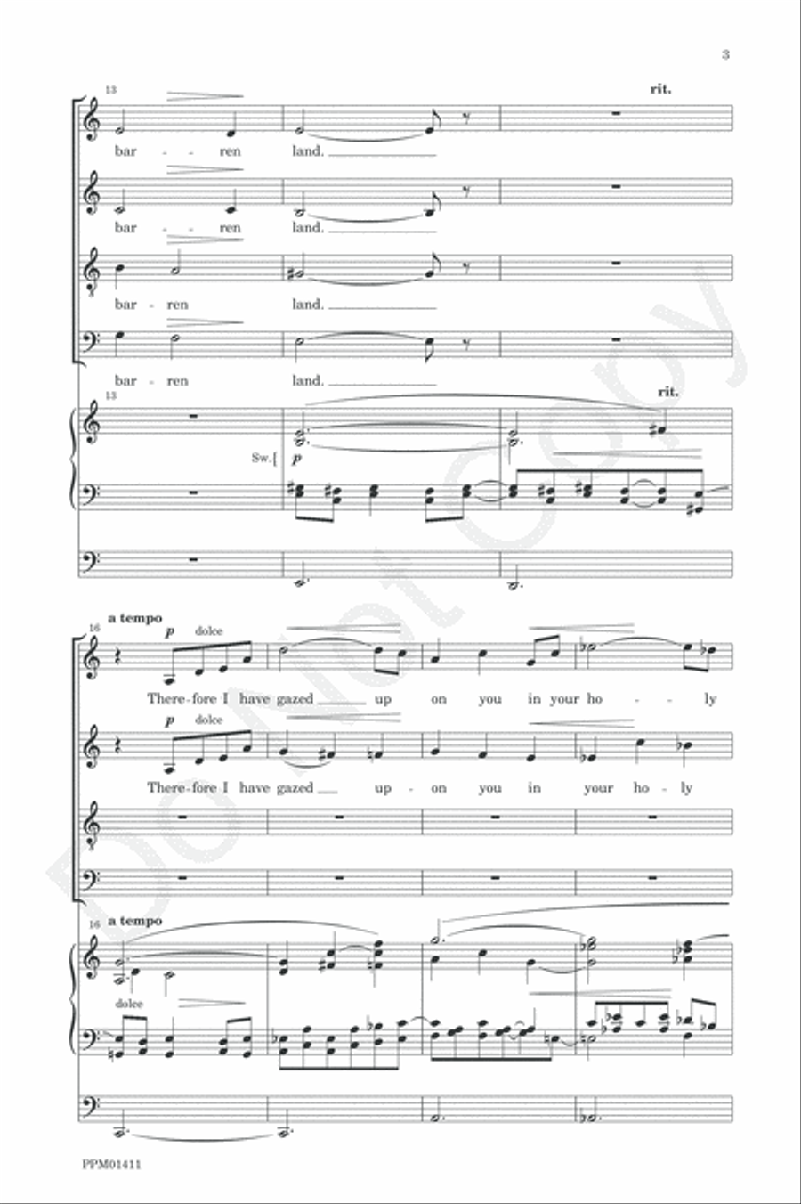 O God, My God, Eagerly I Seek You 4-Part scores gallery preview page 6