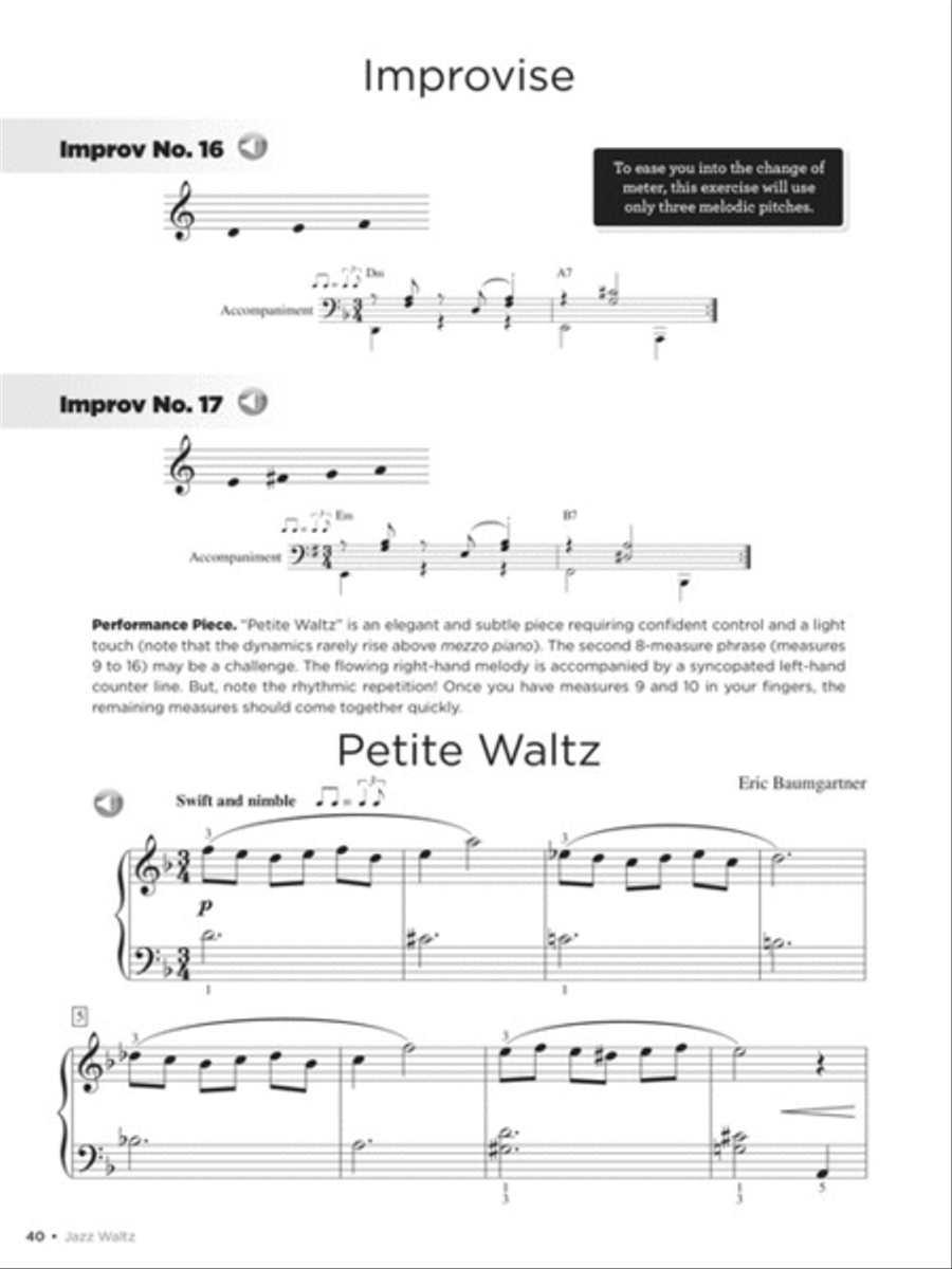 Jazz Piano Basics – Book 1 Piano Method scores gallery preview page 6
