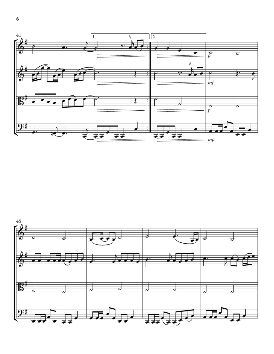 Changes String Quartet scores gallery preview page 6