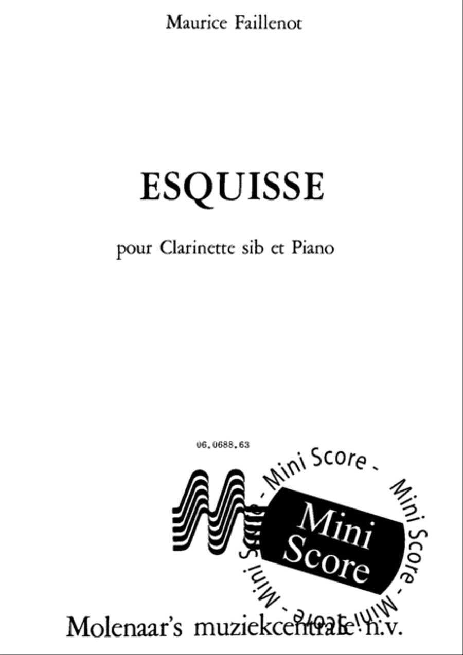 Esquisse Clarinet Solo scores gallery preview page 3