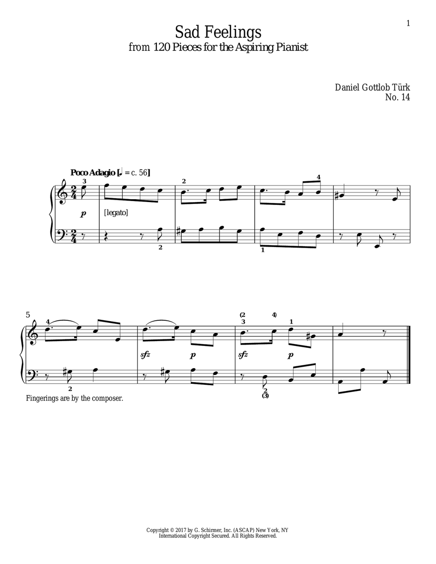 Sad Feelings Sad Feelings Piano Solo scores gallery preview page 1
