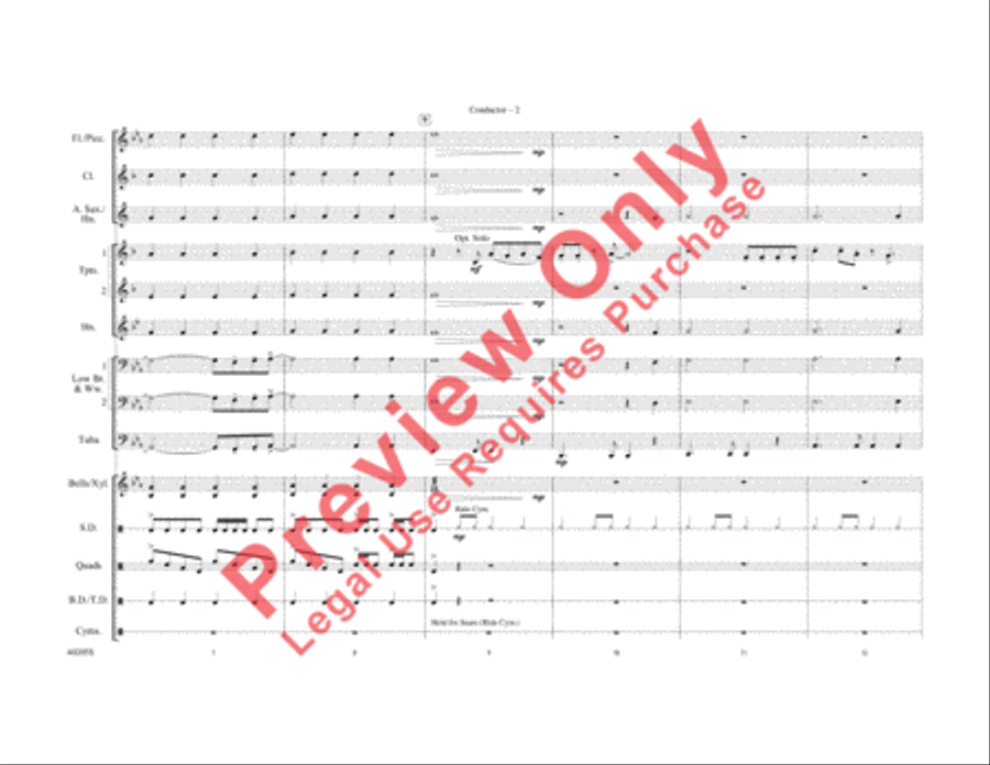 Don't Stop Believin' Marching Band scores gallery preview page 10