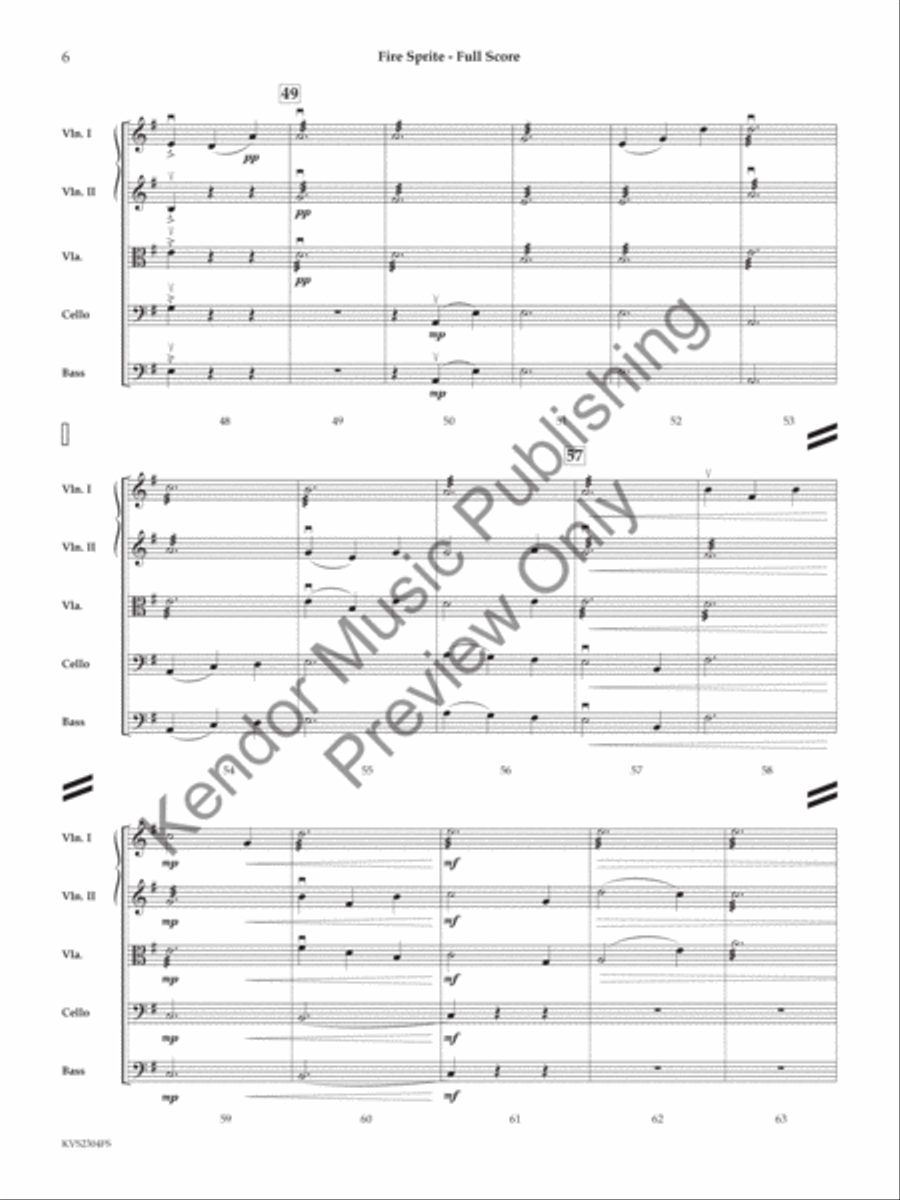 Fire Sprite Fire Sprite String Orchestra scores gallery preview page 7