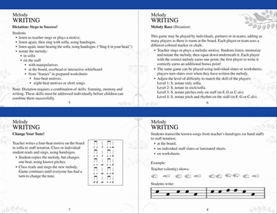 First, We Sing! Activity Cards Choir scores gallery preview page 6