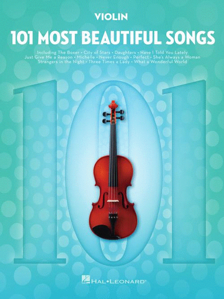 101 Most Beautiful Songs by Various Violin Solo - Sheet Music