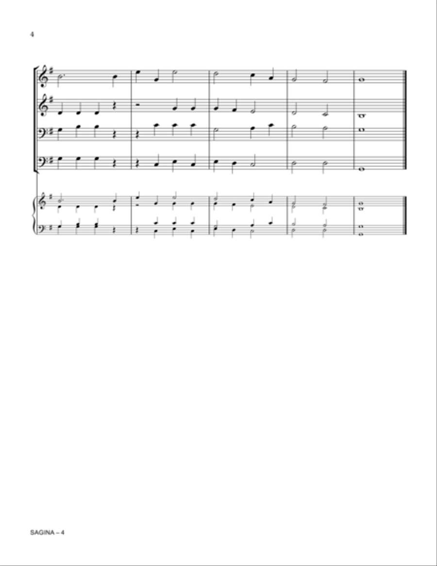 SAGINA (And Can It Be) Small Ensemble scores gallery preview page 4