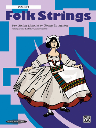 Book cover for Folk Strings for String Quartet or String Orchestra