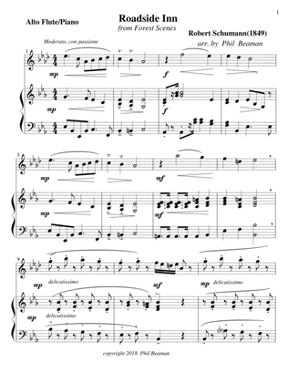 Book cover for Roadside Inn - Schumann- Alto Flute-Piano