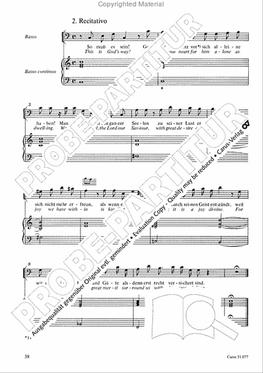 The Lord your God you shall now be loving (Du sollt Gott, deinen Herren, lieben) 4-Part scores gallery preview page 39