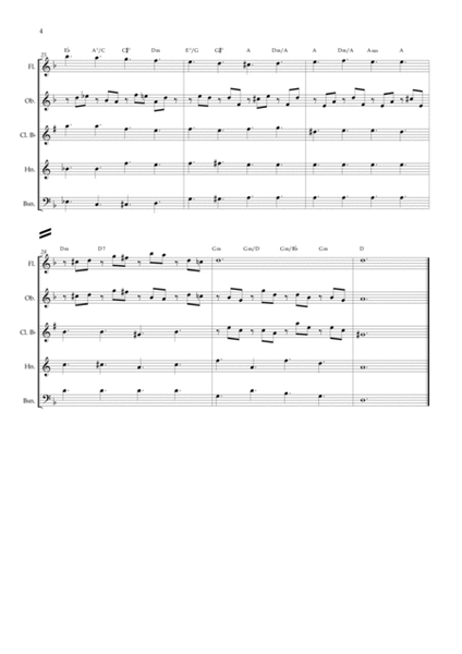 Lacrimosa (Woodwind Quintet) chords image number null