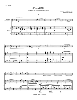 Sonatina (op. 100) for soprano saxophone (or Bb clarinet) and piano