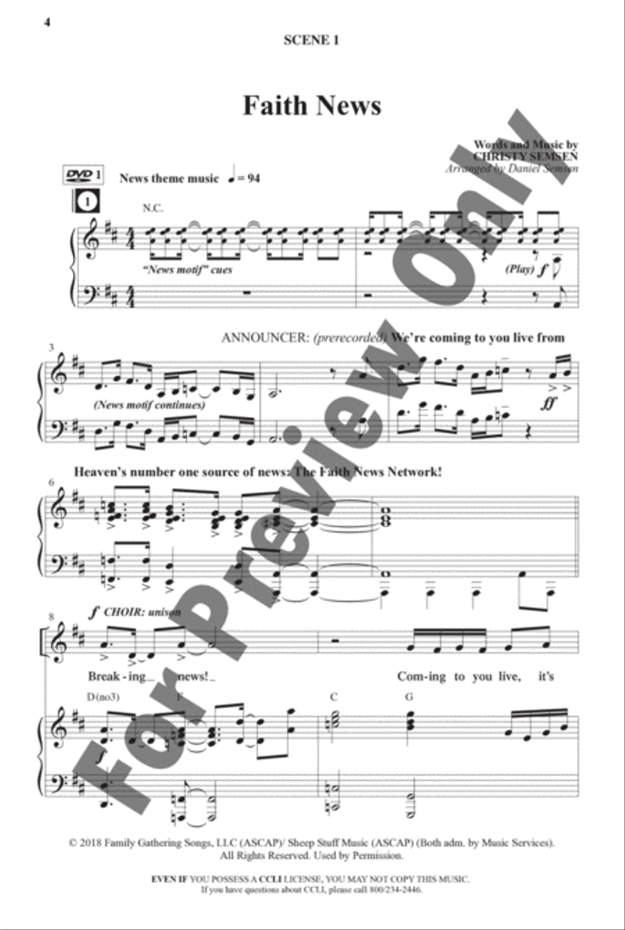 Faith News - Choral Book Choir scores gallery preview page 8