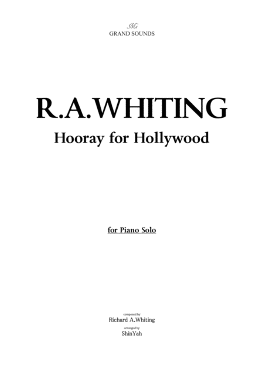 Hooray For Hollywood Piano Solo scores gallery preview page 1