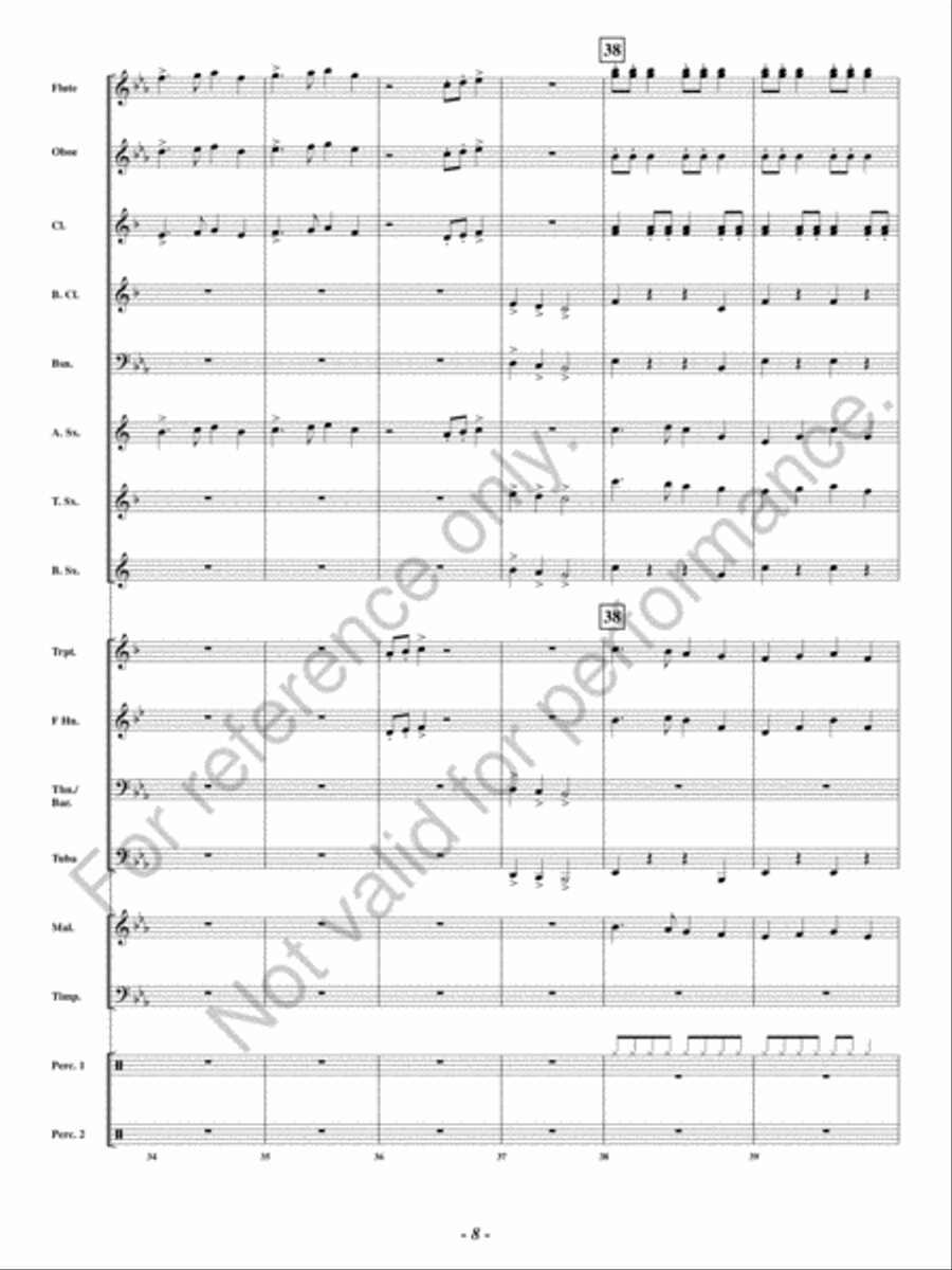 Christmas Encore Christmas Encore Concert Band scores gallery preview page 7