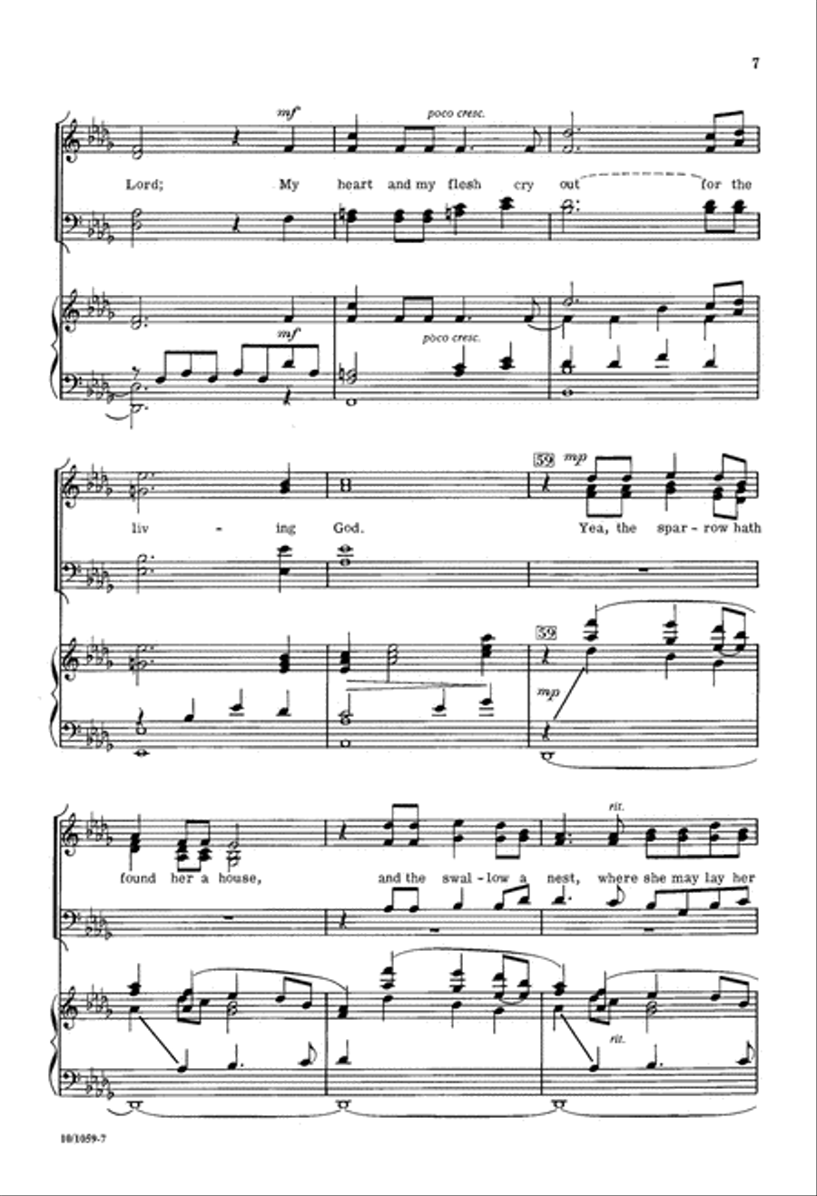How Lovely are thy Dwellings 4-Part scores gallery preview page 7