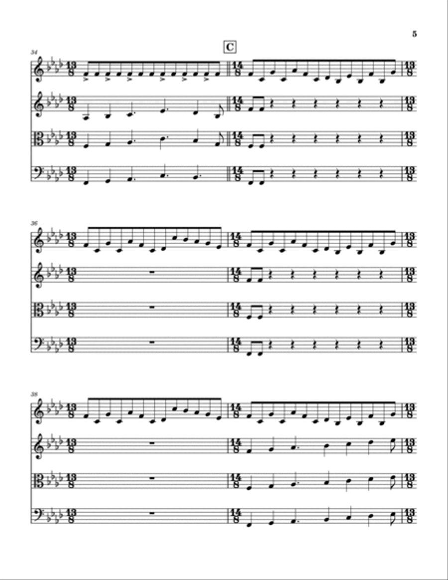 Voice String Quartet scores gallery preview page 6