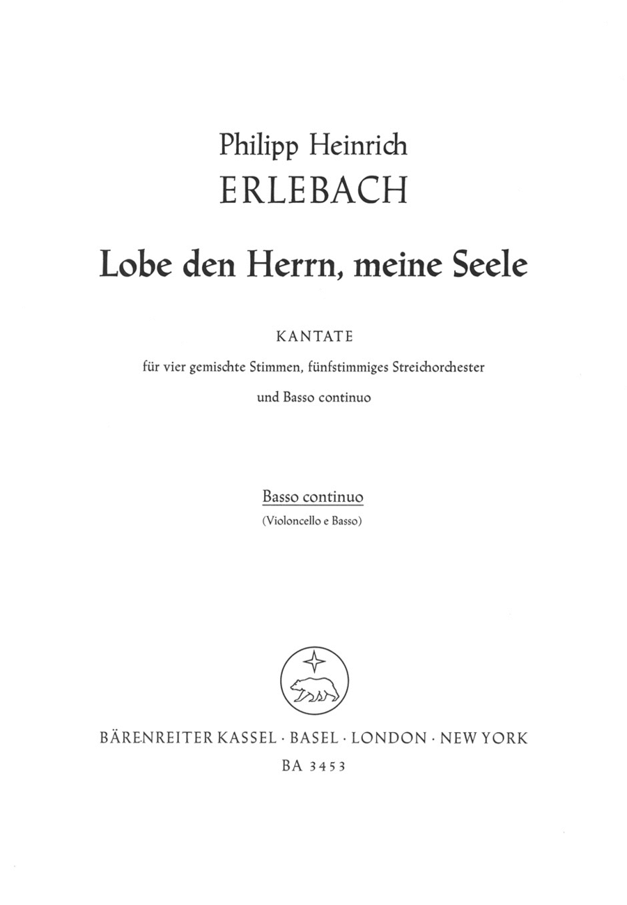 Lobe den Herrn, meine Seele Double Bass scores gallery preview page 1