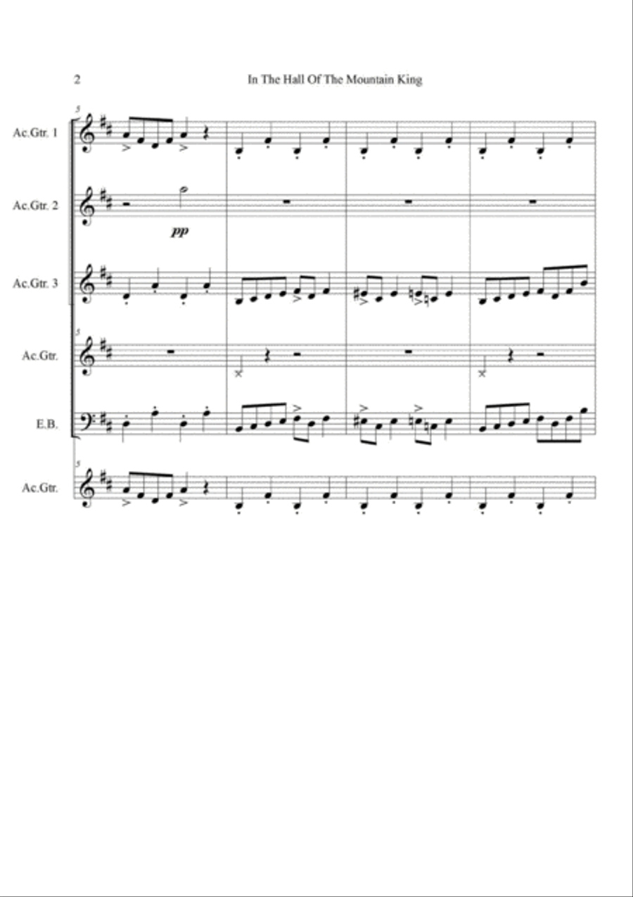 In the Hall of the Mountain King Chamber Music scores gallery preview page 2