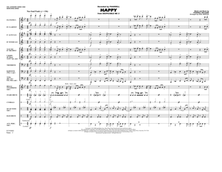 Happy (from Despicable Me 2) - Conductor Score (Full Score)