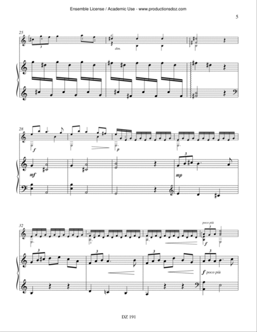 Élégie amoureuse dans le style des anciens, opus 45 Harp scores gallery preview page 5