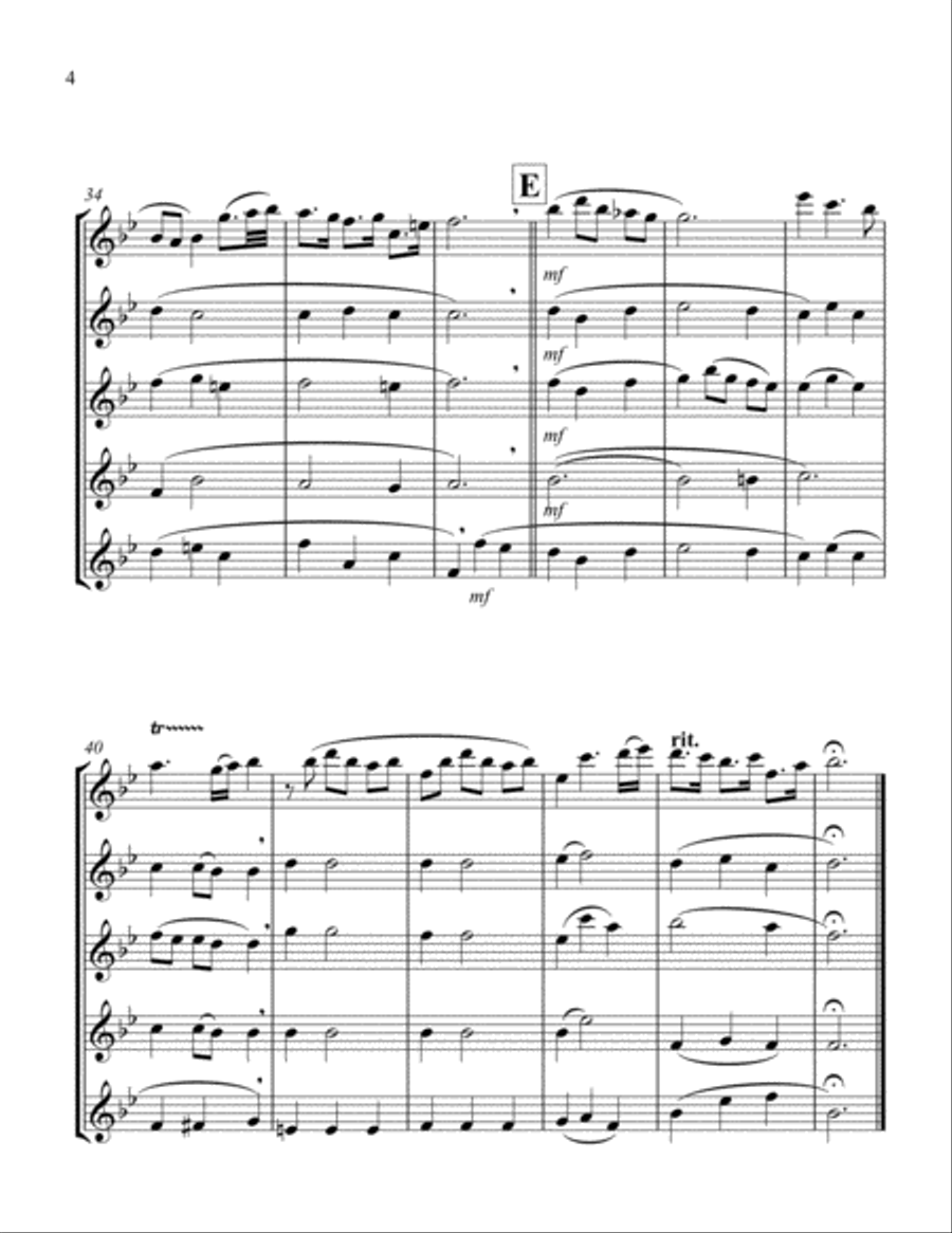 Bist Du Bei Mir (Violin Quintet) String Quintet scores gallery preview page 4