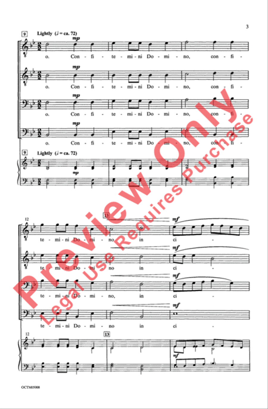 Exsultate Justi Men's Choir scores gallery preview page 3
