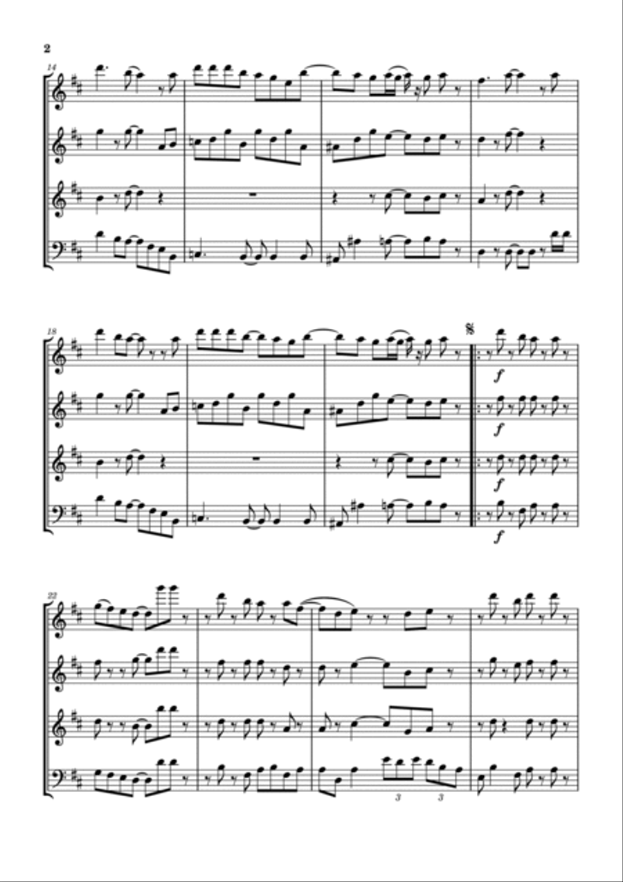 Fly By Night Fly By Night Woodwind Quartet scores gallery preview page 3