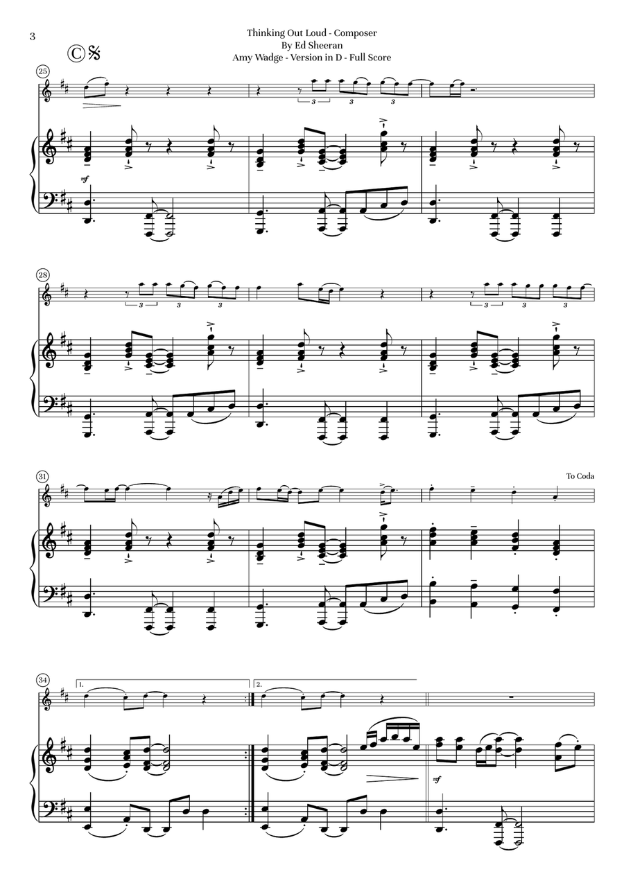 Thinking Out Loud Thinking Out Loud Chamber Music scores gallery preview page 4