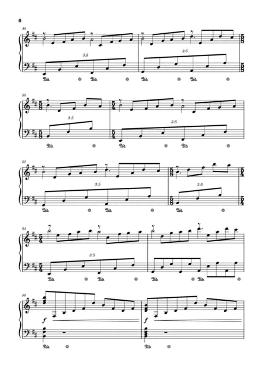 Nostalgia Piano Solo scores gallery preview page 6