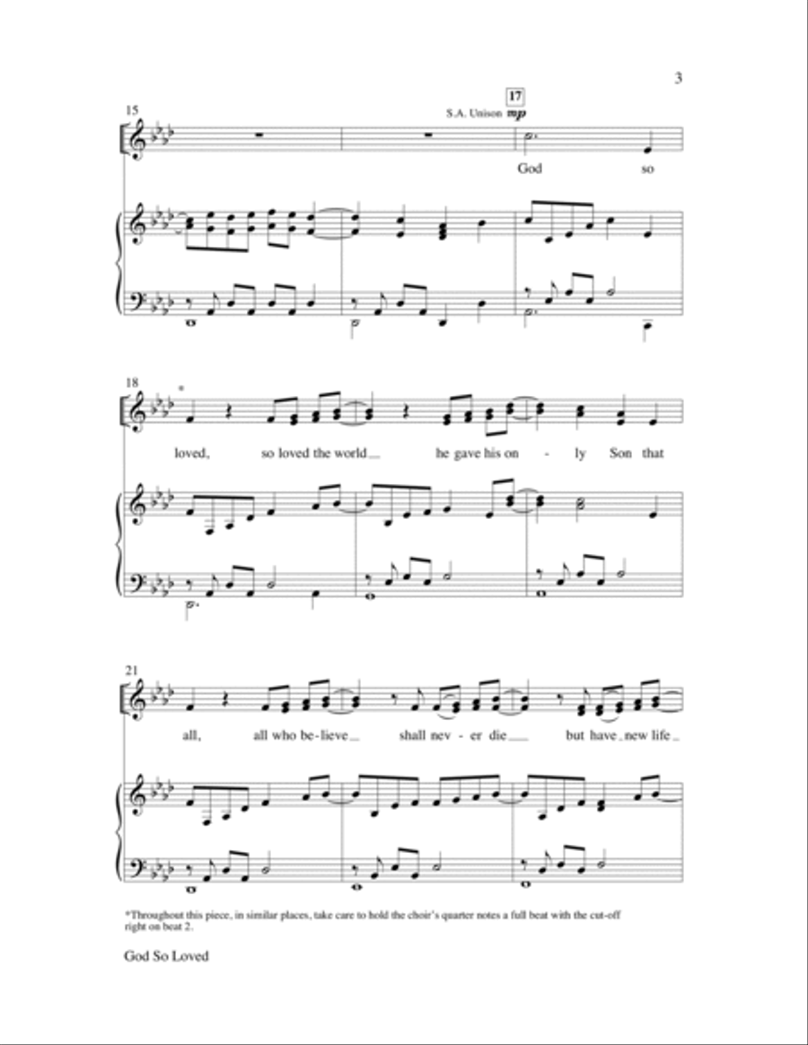 God So Loved Choir scores gallery preview page 9