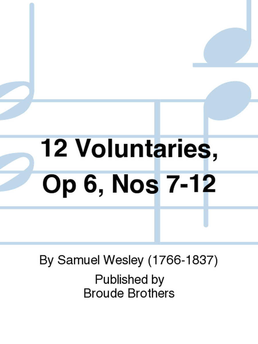 12 Voluntaries Op 6 Nos 7-12. PF 218