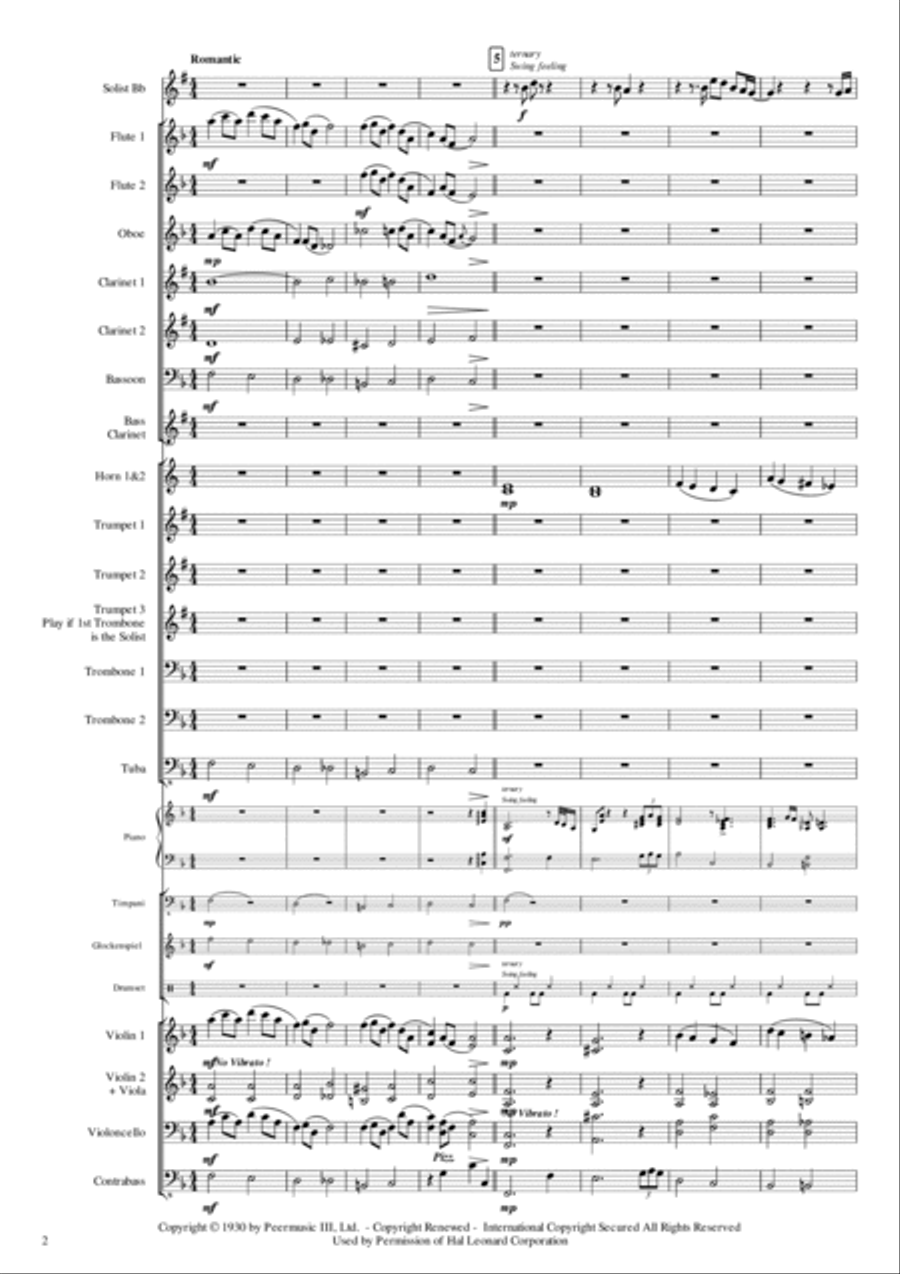 Georgia On My Mind Georgia On My Mind Full Orchestra scores gallery preview page 5