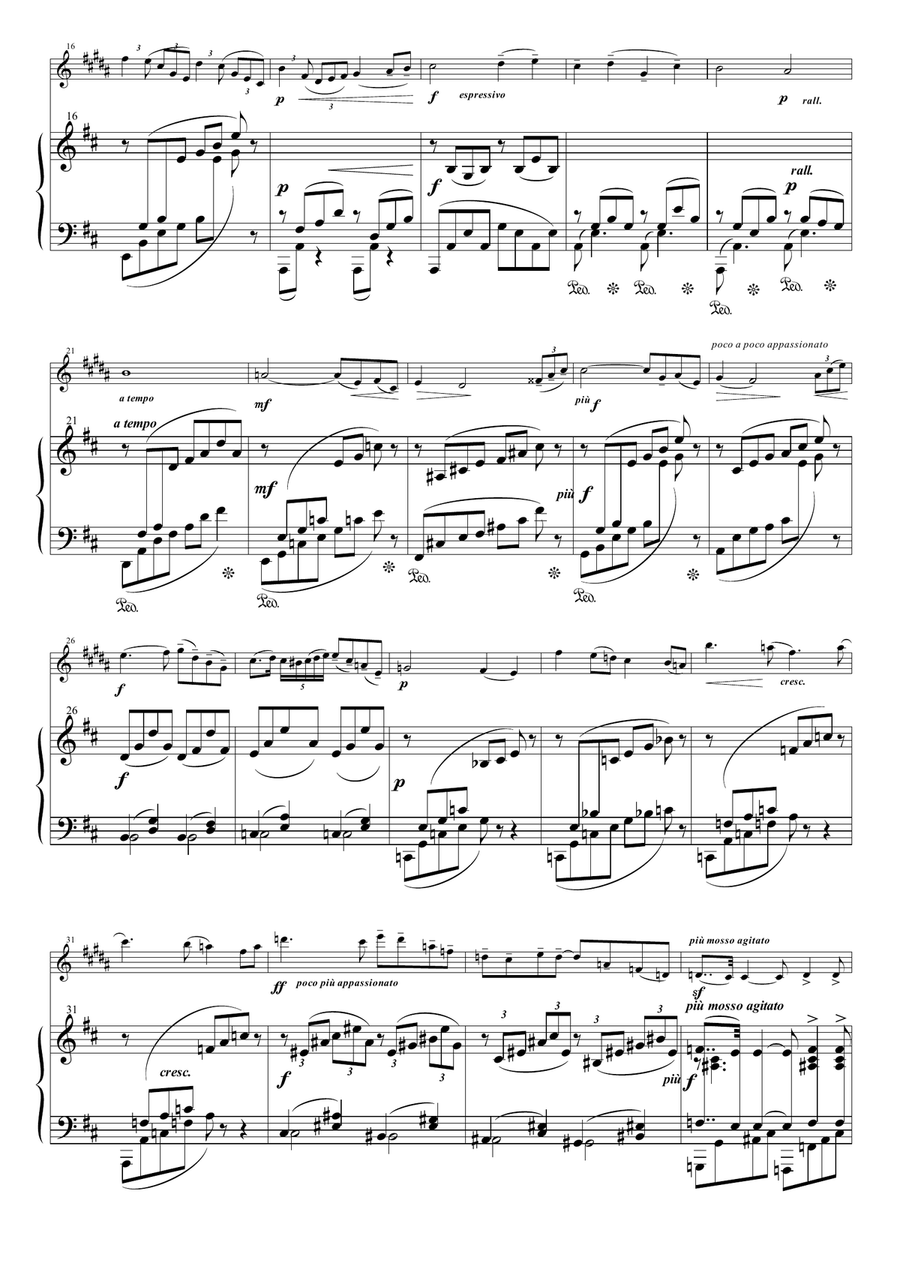Meditation from Thais for Alto Saxophone and Piano Alto Saxophone scores gallery preview page 4