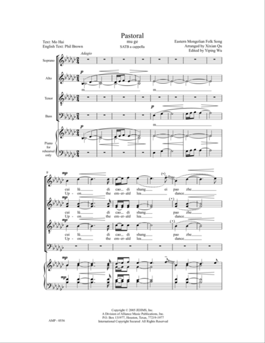 Pastoral 4-Part scores gallery preview page 5