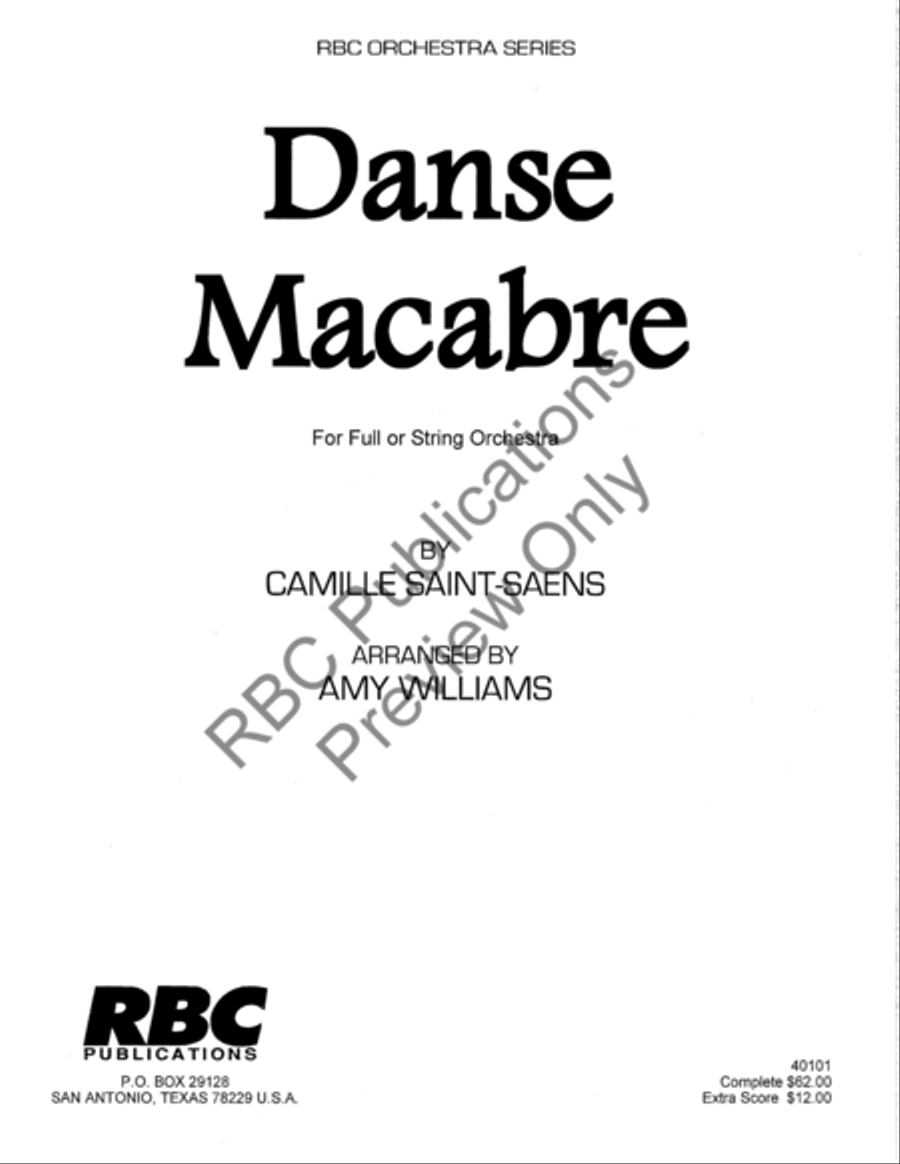Danse Macabre Danse Macabre Full Orchestra scores gallery preview page 2