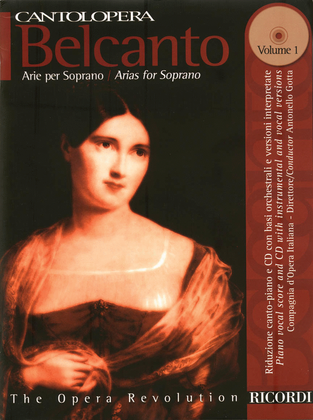 Book cover for Belcanto Arias for Soprano - Volume 1