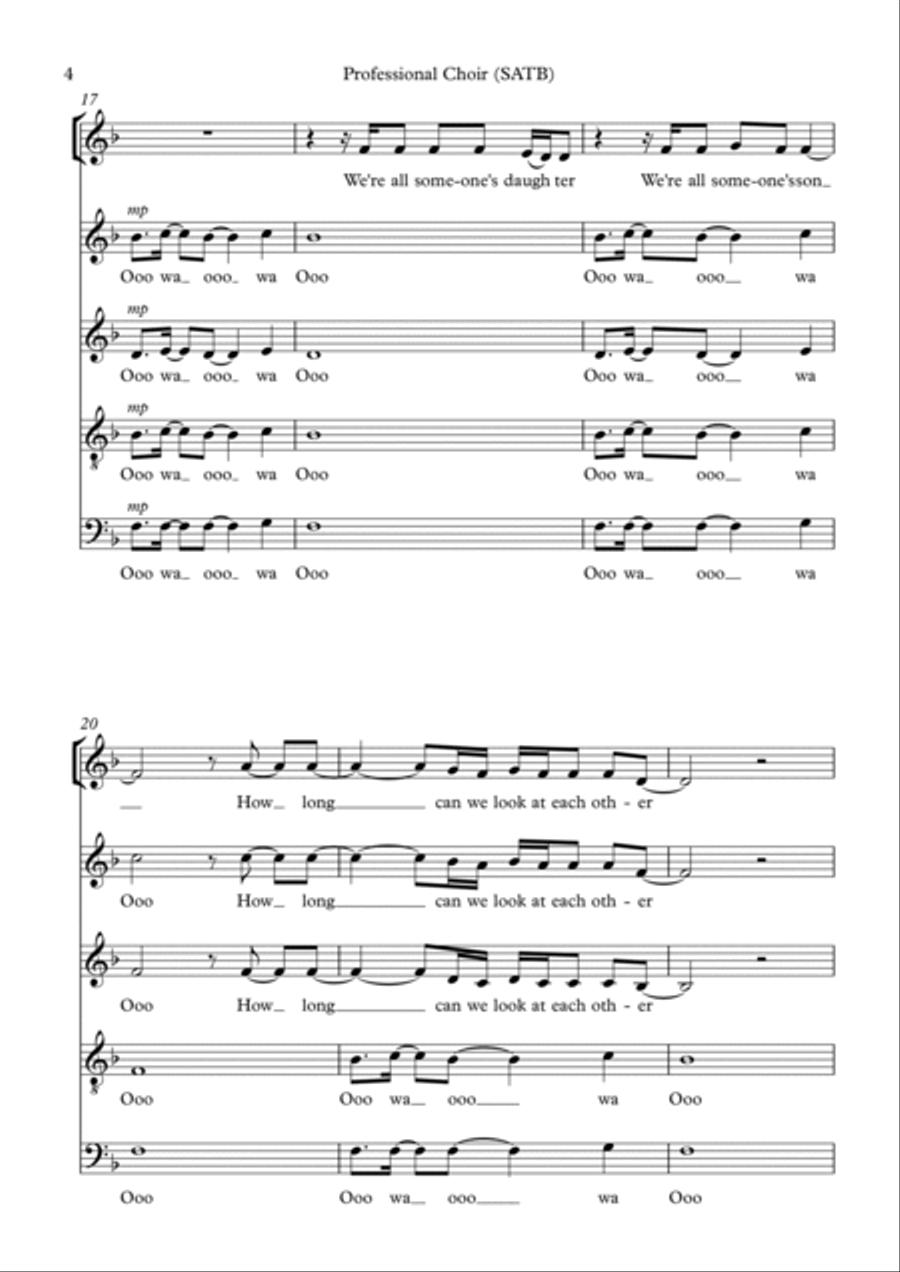 You're The Voice 4-Part scores gallery preview page 4