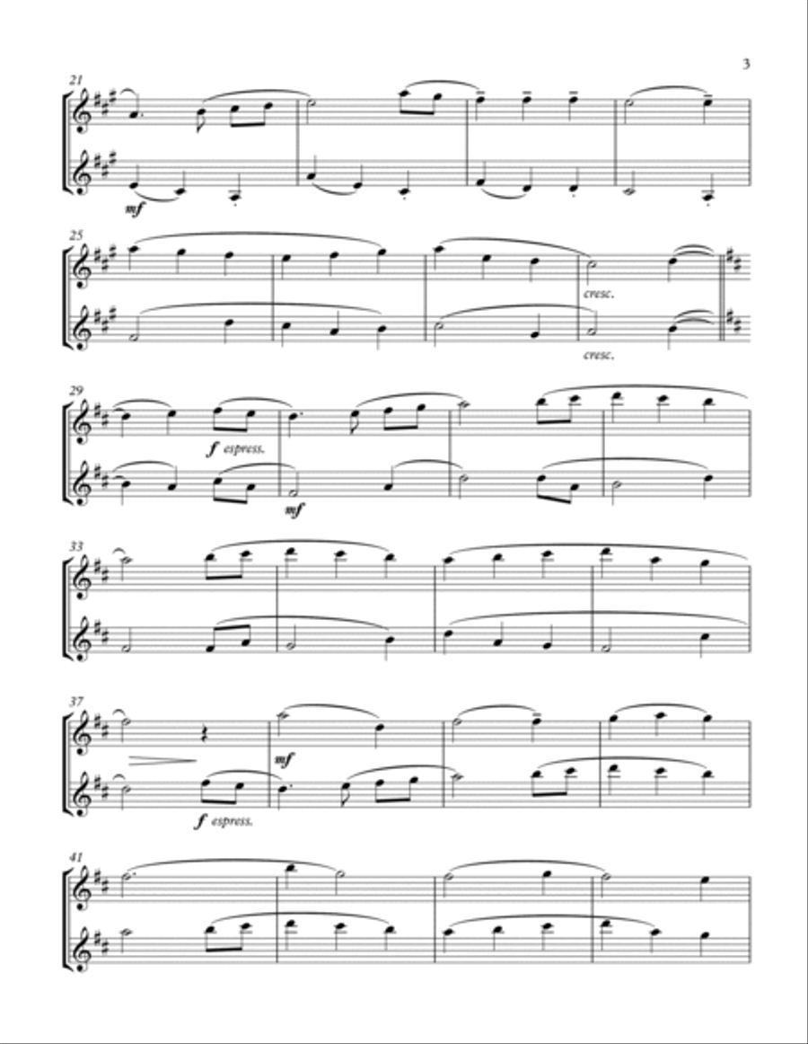 The First Noel Clarinet Duet scores gallery preview page 3