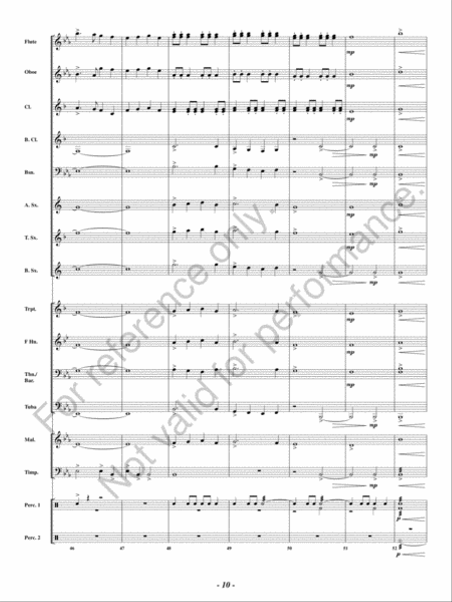 Christmas Encore Christmas Encore Concert Band scores gallery preview page 9