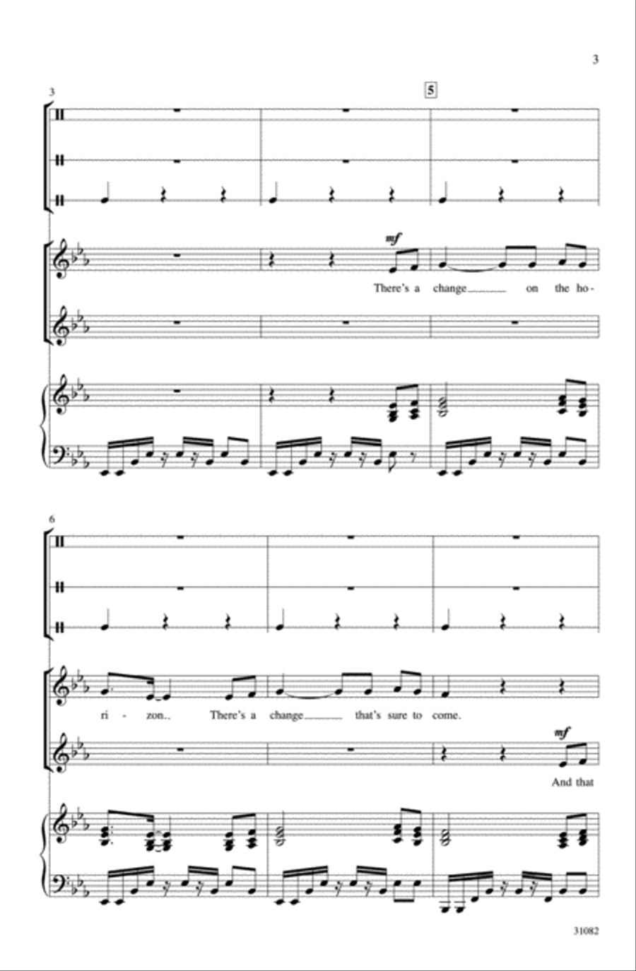 Like the Beat of a Drum 2-Part scores gallery preview page 3