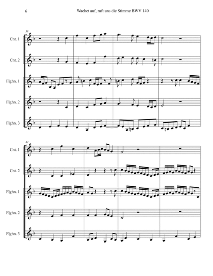 Wachet auf, ruft uns die Stimme BWV 140 - for Trumpet Quintet